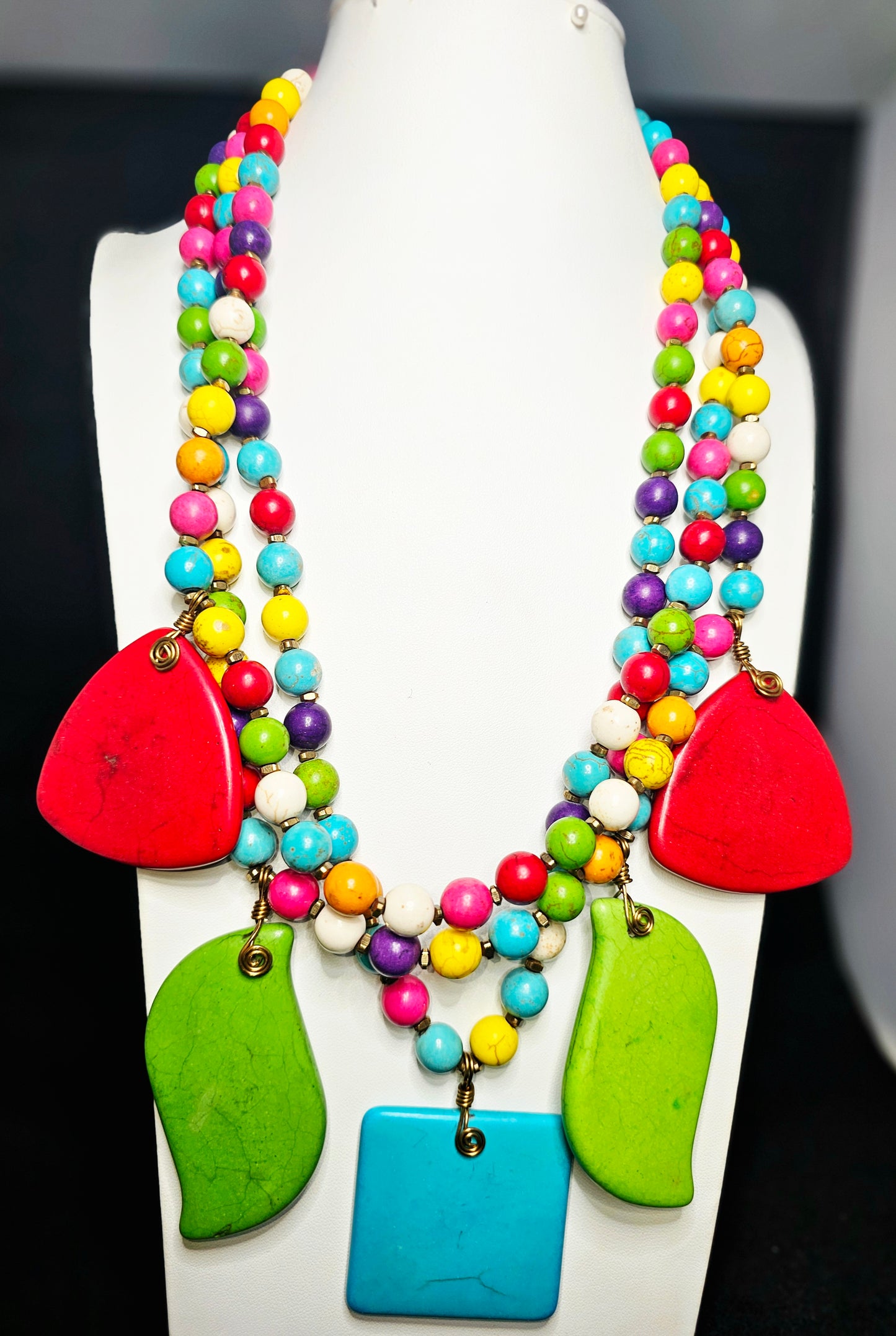 Colorful Confetti Fun Necklace