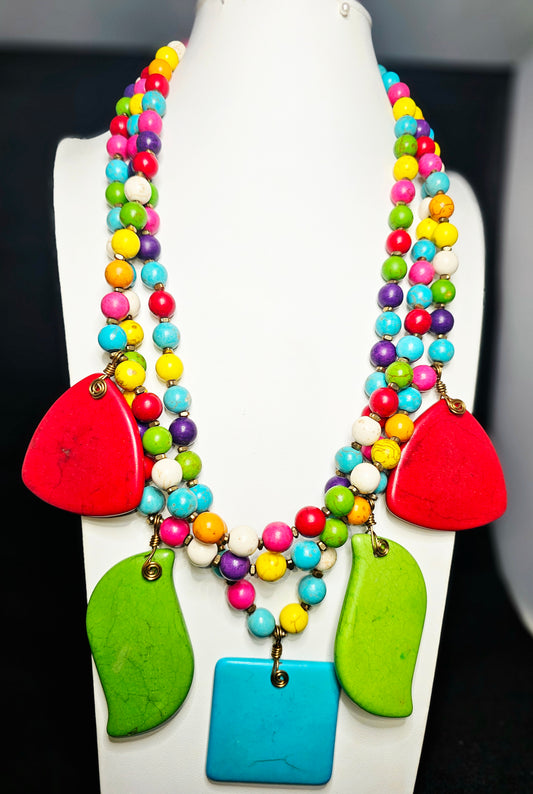 Colorful Confetti Fun Necklace