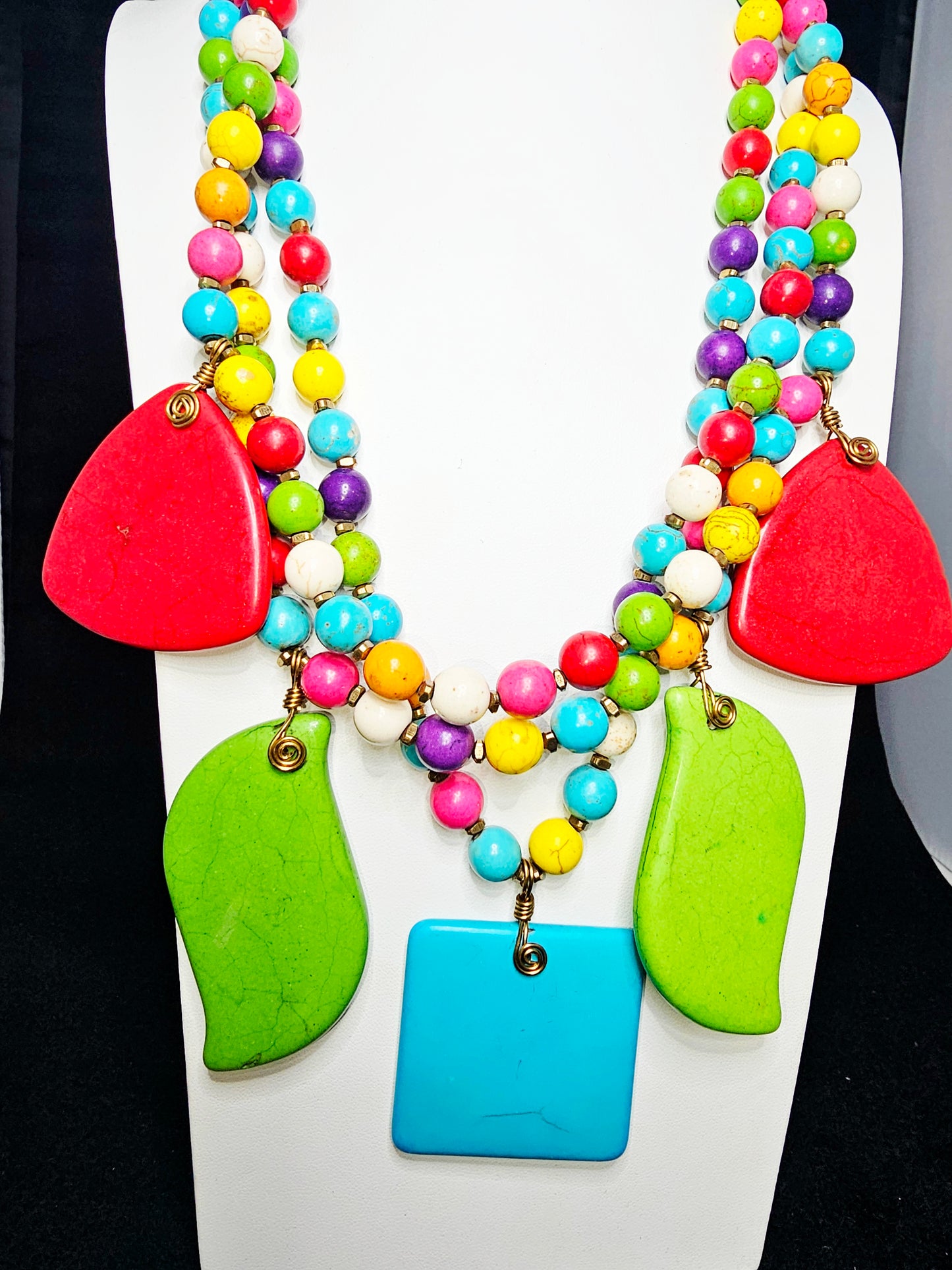 Colorful Confetti Fun Necklace