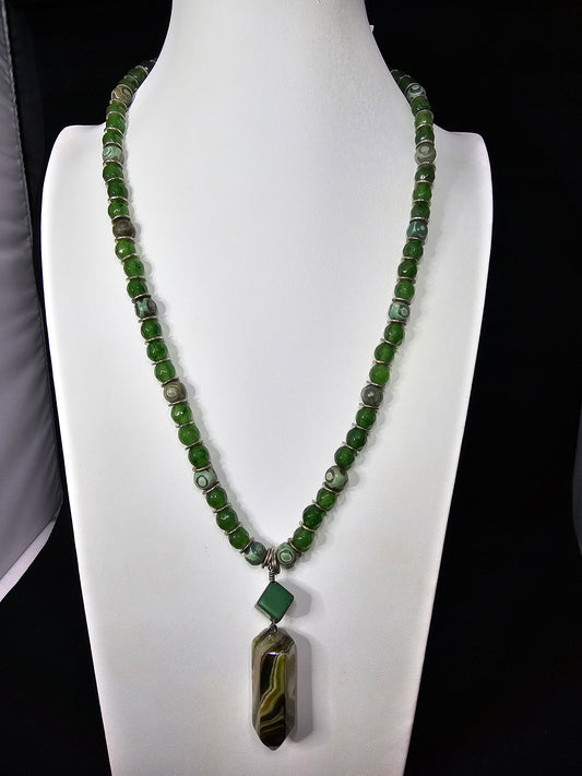 Hexagonal Point Necklace