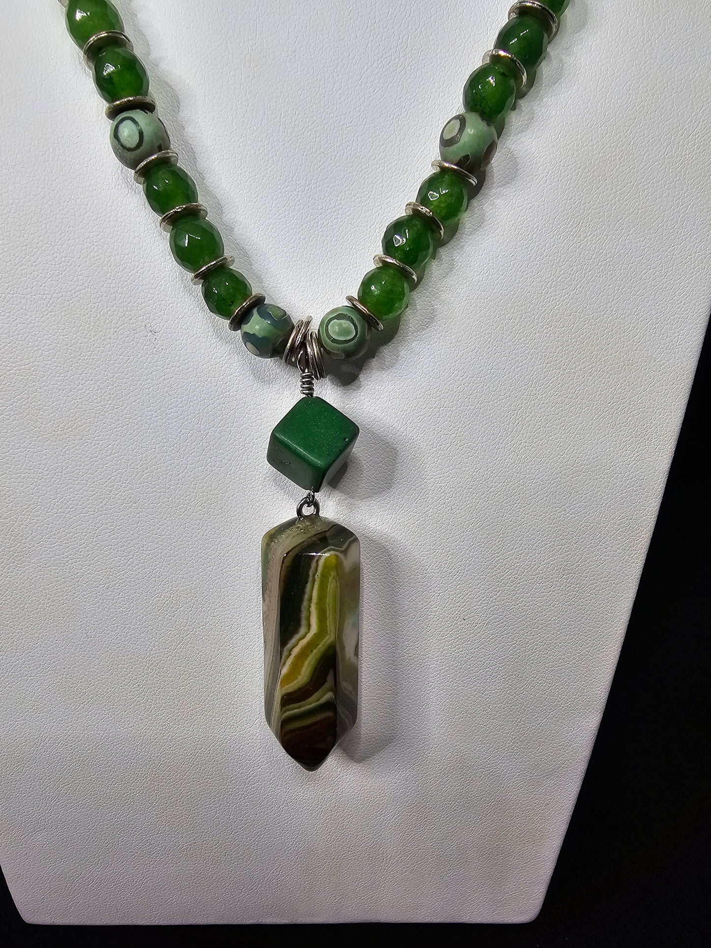 Hexagonal Point Necklace