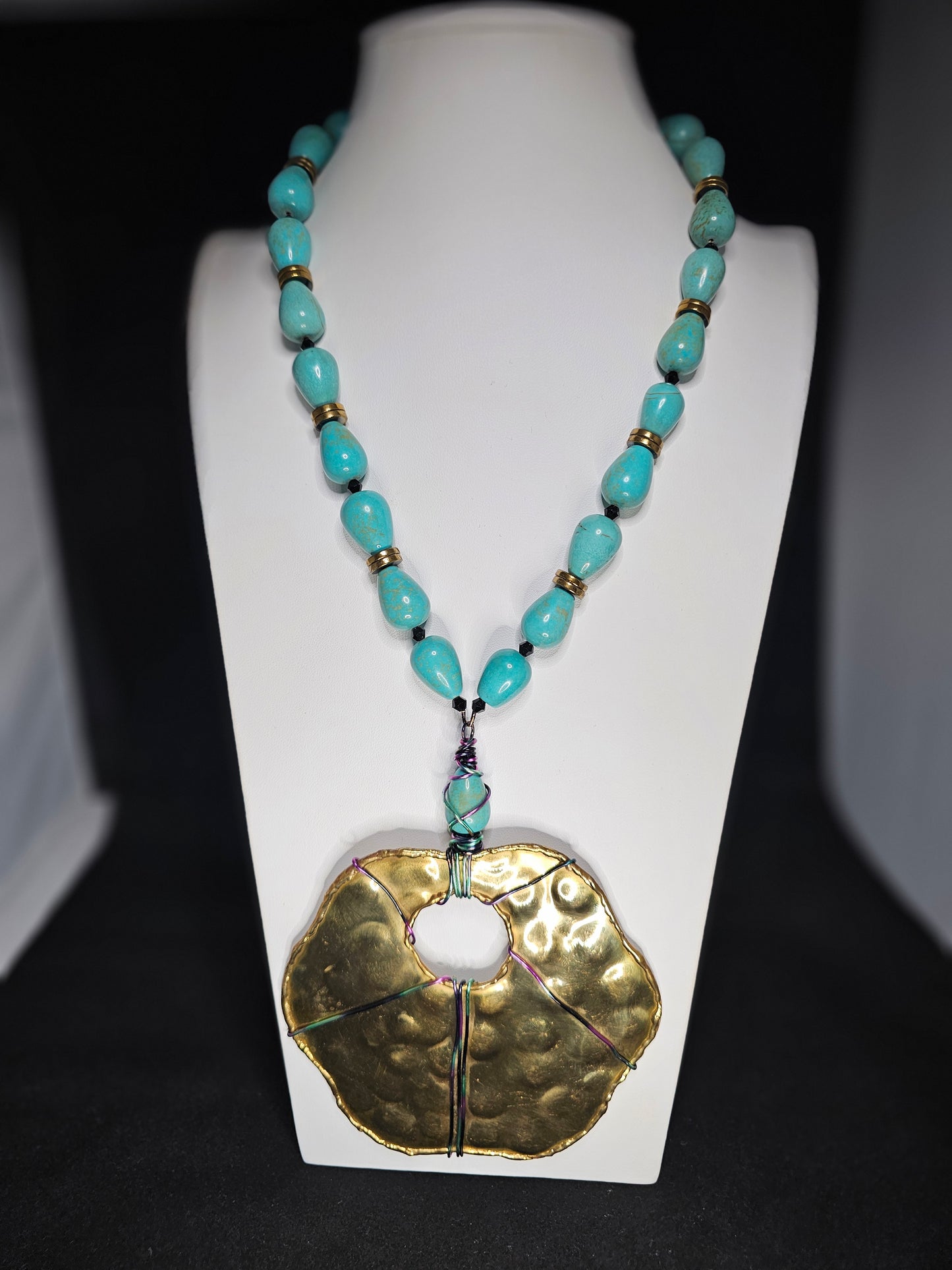 The Brazen Collection: Brass Floral Necklace