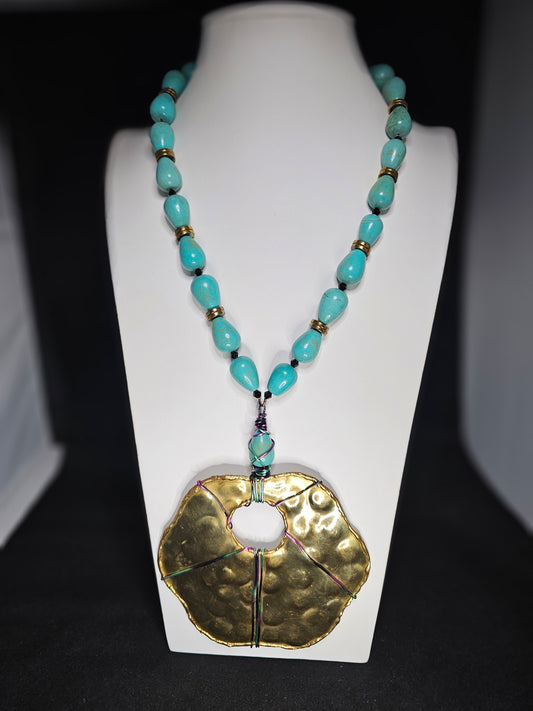 The Brazen Collection: Brass Floral Necklace