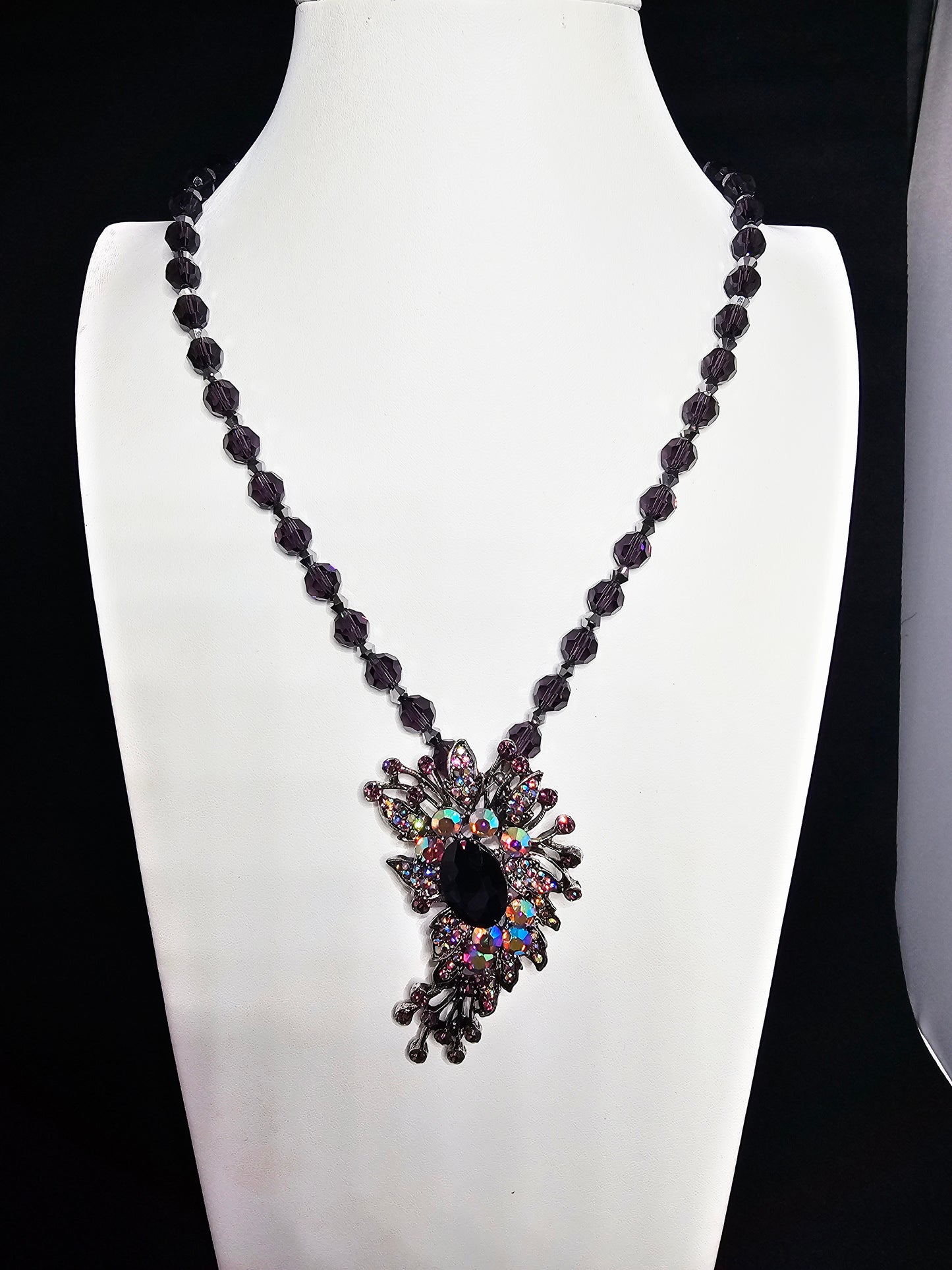 Purple Paisley Necklace