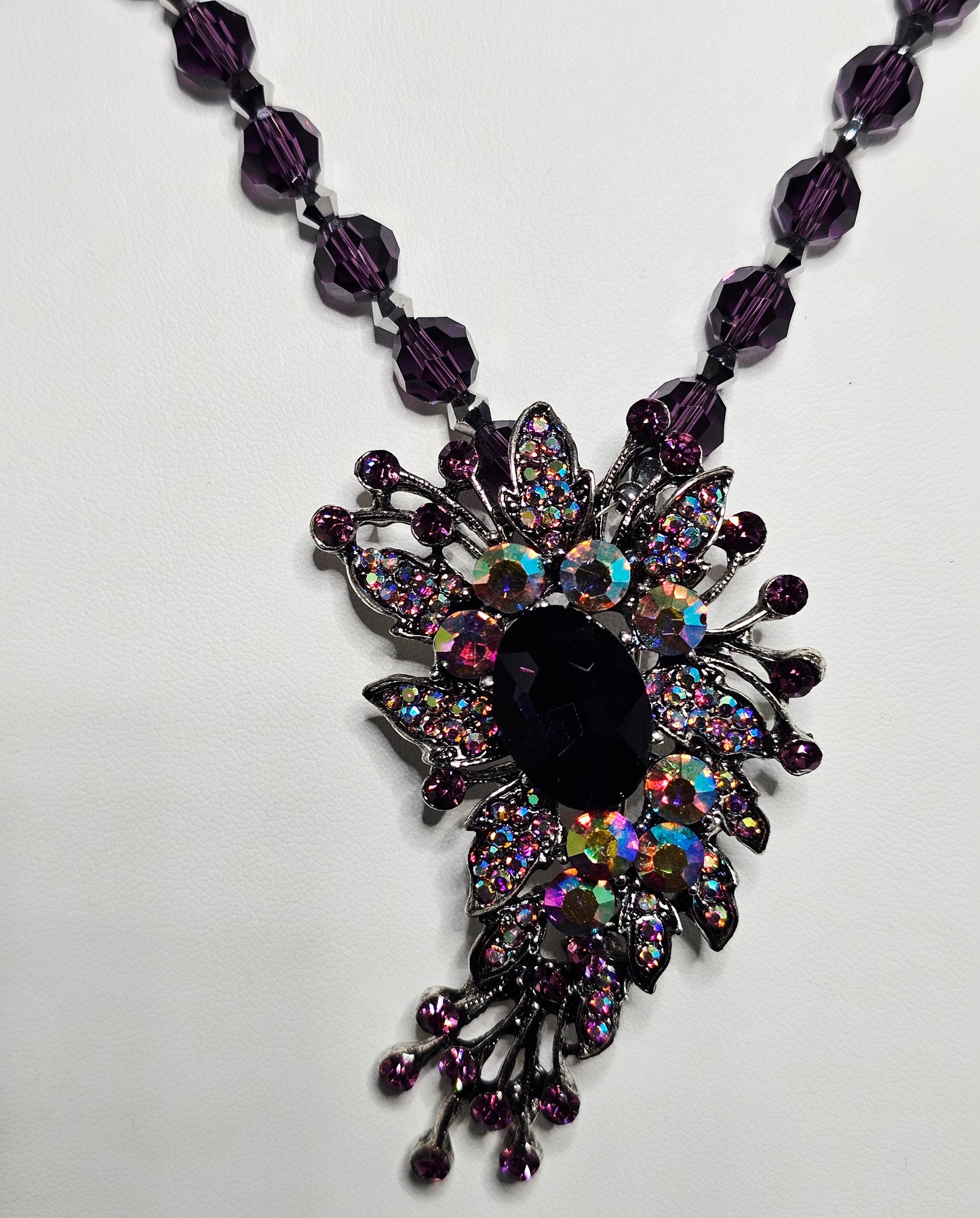 Purple Paisley Necklace