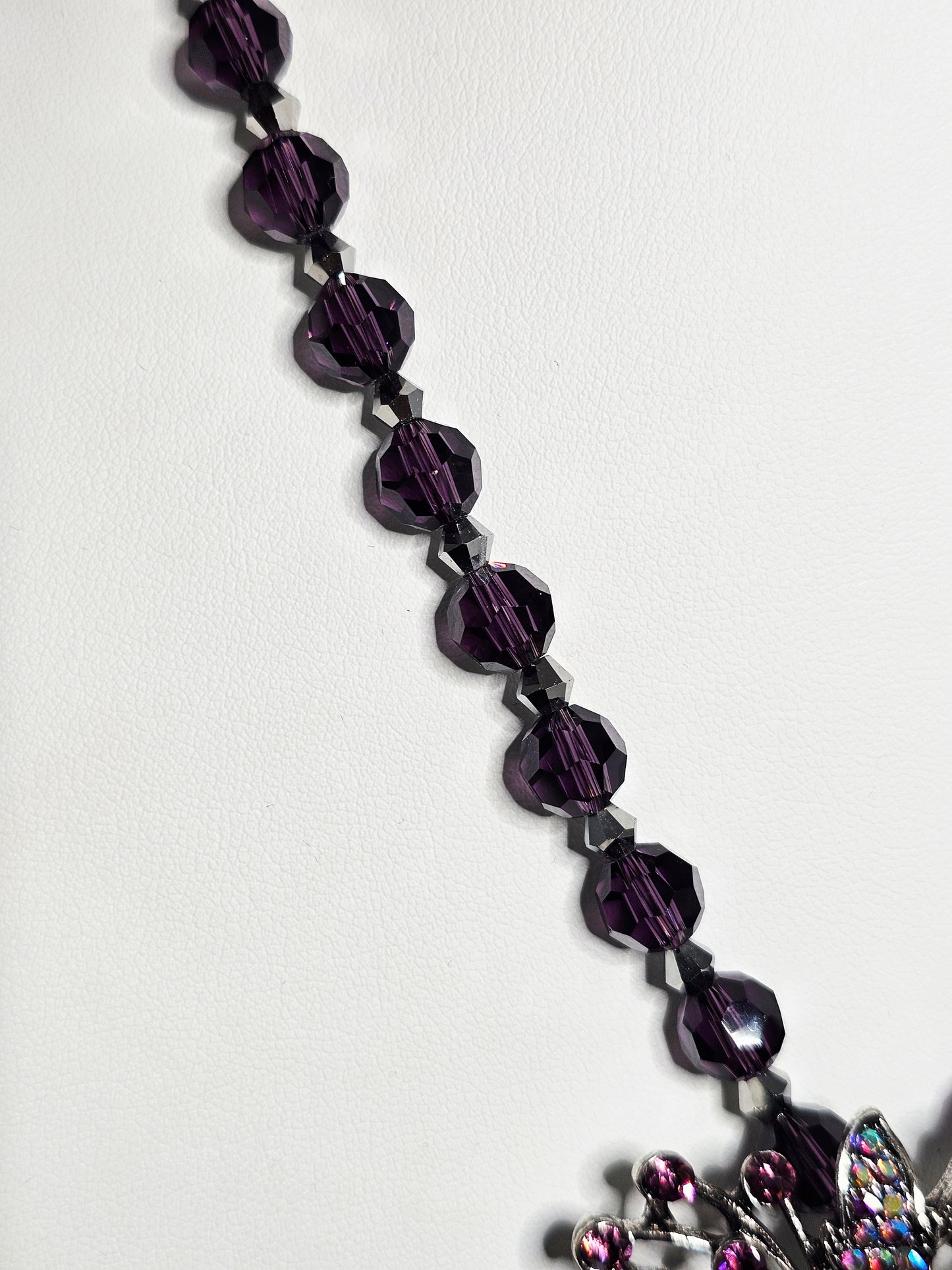 Purple Paisley Necklace