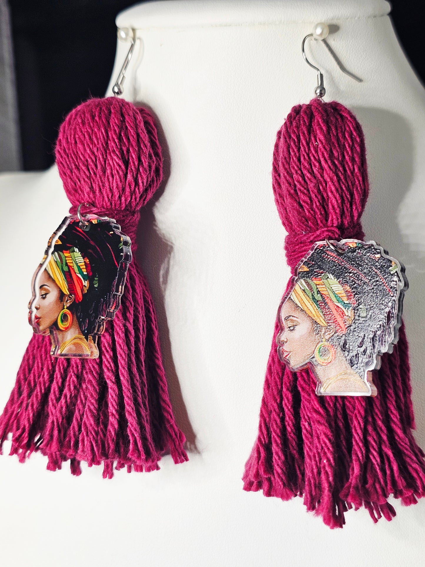 Razzle Dazzle Tassel Collection - Beautiful Sistah Dangle Earrings