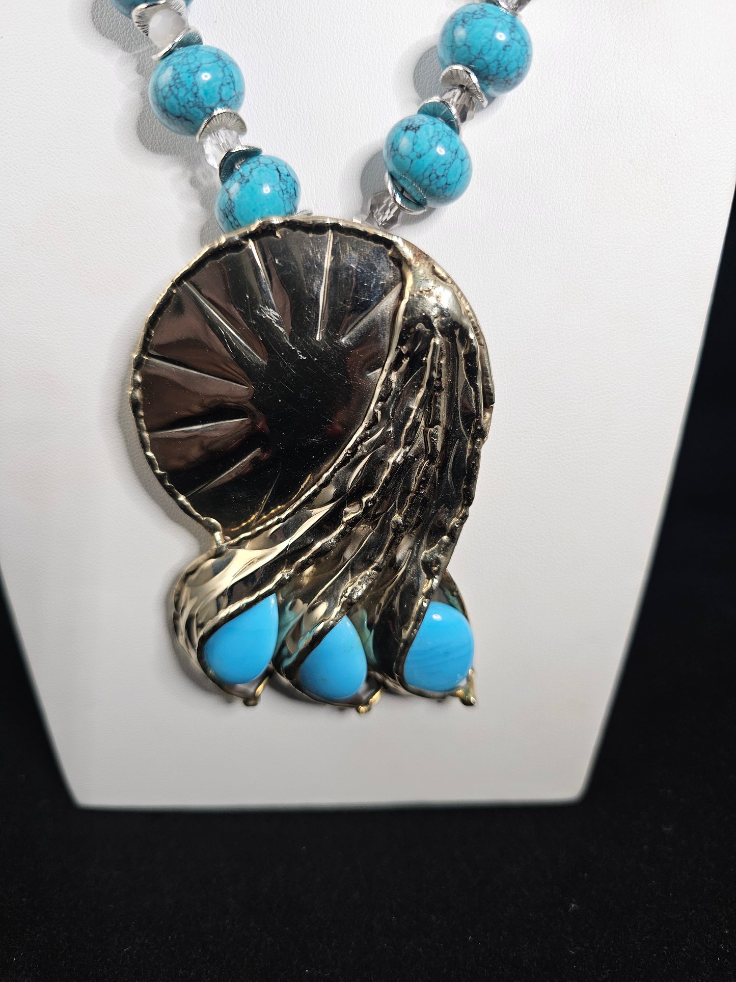 Tealia Silver Wave Necklace