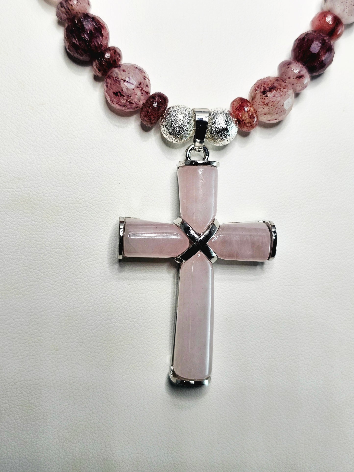 Faith Collection: Rose Quartz Cross